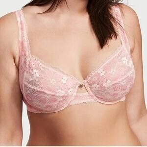 The Fabulous By Victoria’s Secret Full Cup Lace Bra Purest Pink Lace 42G NEW